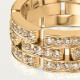  Cartier B4127100 Maillon Panthère ring, triple row