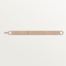 Браслет Cartier Agrafe bracelet, small model, half-paved N6719017
