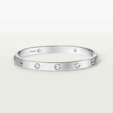 Браслет Cartier LOVE bracelet, classic model, brushed, 4 diamonds B6080217