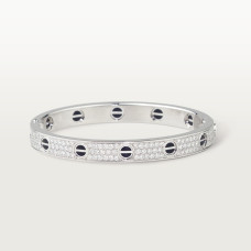 Браслет Cartier LOVE bracelet, classic model, paved, ceramic N6032417