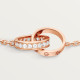 Браслет Cartier LOVE bracelet, on chain, half-paved B6084200