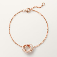 Браслет Cartier LOVE bracelet, on chain, half-paved B6084200