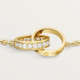 Браслет Cartier LOVE bracelet, on chain, half-paved B6084300