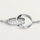 Браслет Cartier LOVE bracelet, on chain, half-paved B6084400