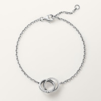 Браслет Cartier LOVE bracelet, on chain, half-paved B6084400