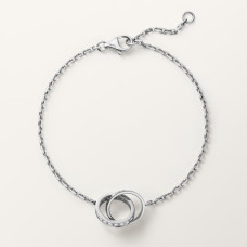 Браслет Cartier LOVE bracelet, on chain, half-paved B6084400