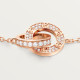 Браслет Cartier LOVE bracelet, on chain, paved B6084500