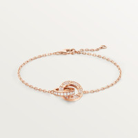 Браслет Cartier LOVE bracelet, on chain, paved B6084500