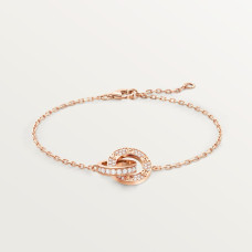 Браслет Cartier LOVE bracelet, on chain, paved B6084500