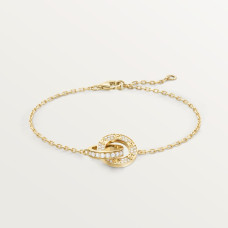 Браслет Cartier LOVE bracelet, on chain, paved B6084600