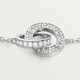 Браслет Cartier LOVE bracelet, on chain, paved B6084700