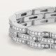 Браслет Cartier Maillon Panthère bracelet, triple row, paved N6701000