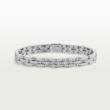 Браслет Cartier Maillon Panthère bracelet, triple row, paved N6701000