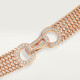 Колье Cartier  Agrafe necklace, small model, half-paved N7424425