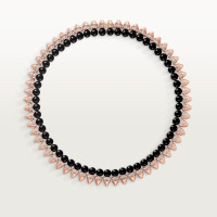 Колье Cartier  Clash de Cartier necklace, flexible, onyx, extra-large model, diamonds N7424459