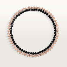 Колье Cartier  Clash de Cartier necklace, flexible, onyx, extra-large model, diamonds N7424459