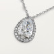 Колье Cartier  Destinée pendant, pear-shaped diamond, paved N7424255