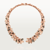 Колье Cartier  Grain de Café necklace, obsidian, semi-paved H7001088