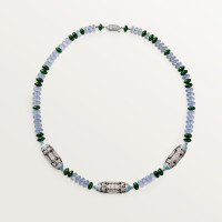 Колье Cartier  Géometrie & Contrastes necklace, chalcedony, paved H7000331