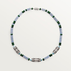 Колье Cartier  Géometrie & Contrastes necklace, chalcedony, paved H7000331