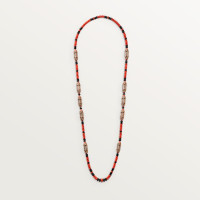 Колье Cartier  Géometrie & Contrastes necklace, coral, paved H7000310
