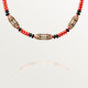 Колье Cartier  Géometrie & Contrastes necklace, coral, paved H7000333