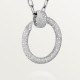 Колье Cartier  Juste un Clou long necklace, multiwear, extra-large model, paved N7424512