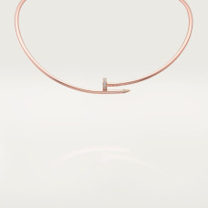 Колье Cartier  Juste un Clou torque necklace, small model, diamonds N7424419