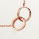 Колье Cartier  LOVE  pendant, half-paved B7013900