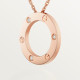 Колье Cartier  LOVE pendant, 3 diamonds B7014700