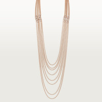 Колье Cartier Agrafe long necklace, semi-paved H7000865