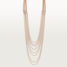 Колье Cartier Agrafe long necklace, semi-paved H7000865