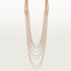 Колье Cartier Agrafe long necklace, semi-paved H7000865