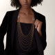 Колье Cartier Agrafe long necklace, semi-paved H7000865