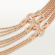 Колье Cartier Agrafe necklace, medium model, half-paved N7424426