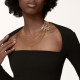 Колье Cartier Agrafe necklace, medium model, half-paved N7424426