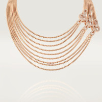 Колье Cartier Agrafe necklace, medium model, half-paved N7424426