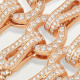 Колье Cartier Agrafe necklace, medium model, half-paved N7424426