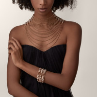 Колье Cartier Agrafe necklace, semi-paved H7000884