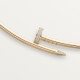 Колье Cartier Juste un Clou torque necklace, small model, diamonds N7424422