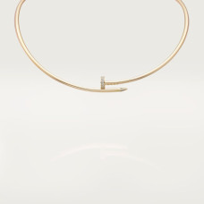 Колье Cartier Juste un Clou torque necklace, small model, diamonds N7424422