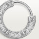 Серьга Cartier LOVE single hoop earring, paved B8301424