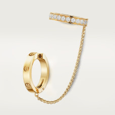 Серьги  Cartier LOVE single earrings, multiwear, half-paved N8515243
