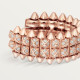 Серьги Cartier Clash de Cartier hoop earrings, double row, paved N8515236