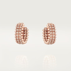 Серьги Cartier Clash de Cartier hoop earrings, double row, paved N8515236