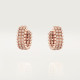 Серьги Cartier Clash de Cartier hoop earrings, double row, paved N8515236