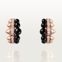 Серьги Cartier Clash de Cartier hoop earrings, onyx, extra-large model, diamonds N8515235