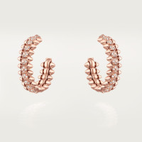 Серьги Cartier Clash de Cartier hoop earrings, small model, paved N8515239