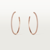 Серьги Cartier Etincelle de Cartier hoop earrings, large model, paved N8515095