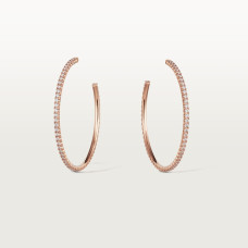 Серьги Cartier Etincelle de Cartier hoop earrings, large model, paved N8515095